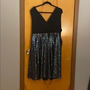 Black sequin dress
